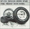 Tamiya 50119 ROUGH RIDER SPARE TYRE FRONT WITH WHEEL