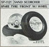 Tamiya 50121 SAND SCORCHER SPARE TYRE FRONT WITH WHEEL