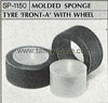 Tamiya 50150 MOLDED SPONGE TYRE FRONT A WITH WHEEL