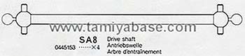 Tamiya DRIVE SHAFT 10445153