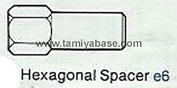Tamiya HEXAGONAL SPACER 13455103