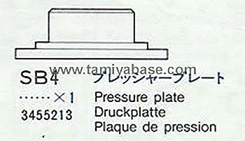Tamiya PRESSURE PLATE 13455213