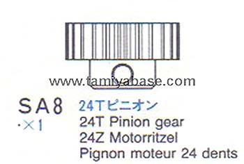 Tamiya 24T PINION GEAR 13515023