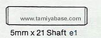 Tamiya 5 X 21mm SHAFT 13555048
