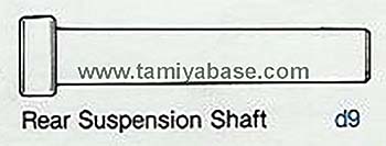 Tamiya REAR SUSPENSION SHAFT 13555066