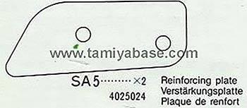 Tamiya REINFORCING PLATE 14025024
