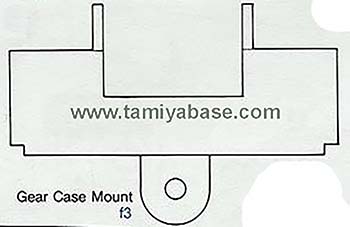 Tamiya GEAR CASE MOUNT 14305110