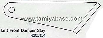 Tamiya LEFT FRONT DAMPER STAY 14305154