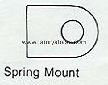Tamiya 2 X SPRING MOUNT 14305233
