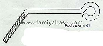 Tamiya 2 X RADIUS ARM 15395008