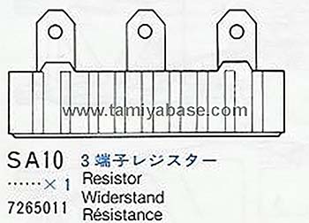 Tamiya 3 PIN CERAMIC RESISTOR 17265011
