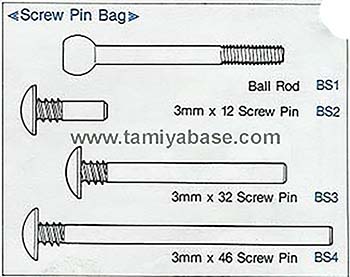 Tamiya SCREW PIN BAG 19405171