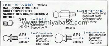Tamiya BALL CONNECTOR BAG 19405260