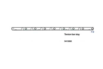 Tamiya TORSION BAR STAY (2PCS.) 19415668