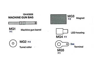 Tamiya MACHINE GUN BAG 19440888