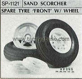 Tamiya SAND SCORCHER SPARE TYRE FRONT WITH WHEEL 50121