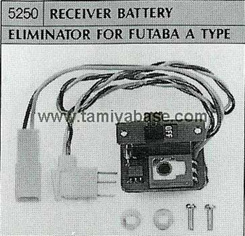 Tamiya RECEIVER BATTERY ELIMINATOR FOR FUTABA A TYPE 50250
