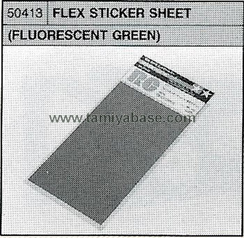 Tamiya FLEX-STICKER FLUORESCENT GREEN 50413