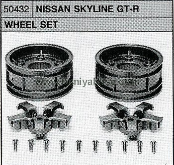 Tamiya NISSAN SKYLINE GT-R WHEEL SET 50432