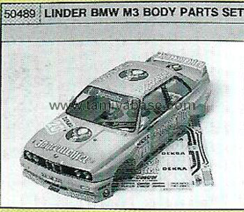 Tamiya LINDER BMW BODY SET 50489