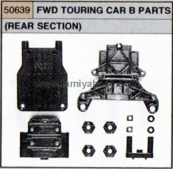 Tamiya FWD TOURING CAR B PARTS (REAR SECTION) 50639
