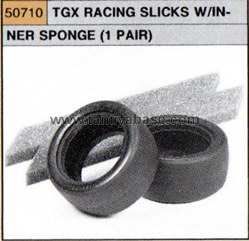 Tamiya TGX SLICKS W/INNER SPONGE x 2 50710