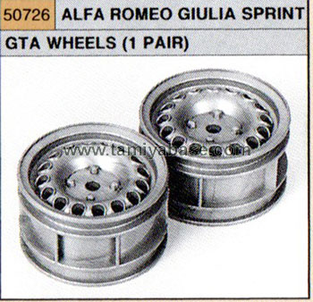 Tamiya ALFA ROMEO GTA WHEELS, 2PCS 50726