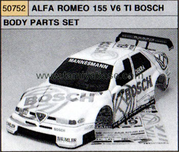 Tamiya ALFA ROMEO 155 V6 TI BOSCH BODY PARTS SET 50752