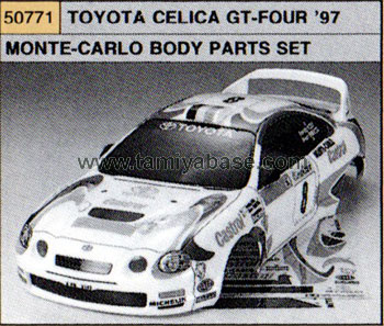 Tamiya 1/10-BP- CELICA GT-4 MONTE-CARLO '97, -BODY SET 50771