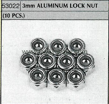 Tamiya 10X3mm ALUMINIUM LOCK NUT 53022