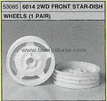Tamiya 6014 2WD FRONT STAR-DISH WHEELS 53085