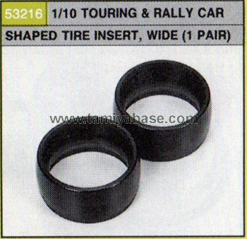 Tamiya TOURING AND RALLY CAR SHAPED TIRE INSERT, WIDE 53216