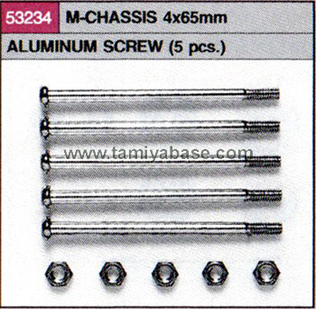 Tamiya M-CHASSIS 4X65mm ALUMINIUM SCREW 53234