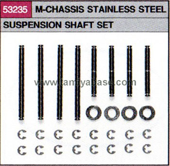 Tamiya M-CHASSIS STAINLESS STEEL SUSPENSION SHAFT SET 53235
