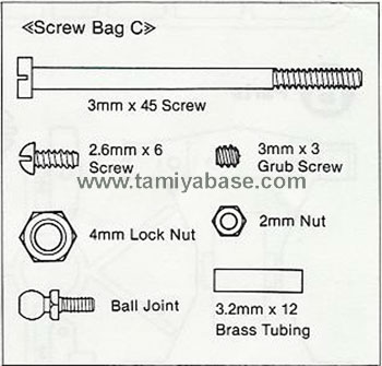 Tamiya SCREW BAG C SPHB8