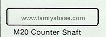 Tamiya COUNTER SHAFT SPM20